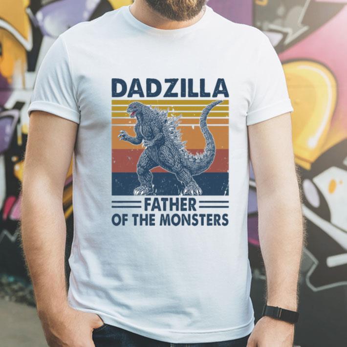 Vintage Dadzilla Father Of The Monsters Father's Day shirt 1 Vintage Dadzilla Father Of The Monsters Father's Day shirt