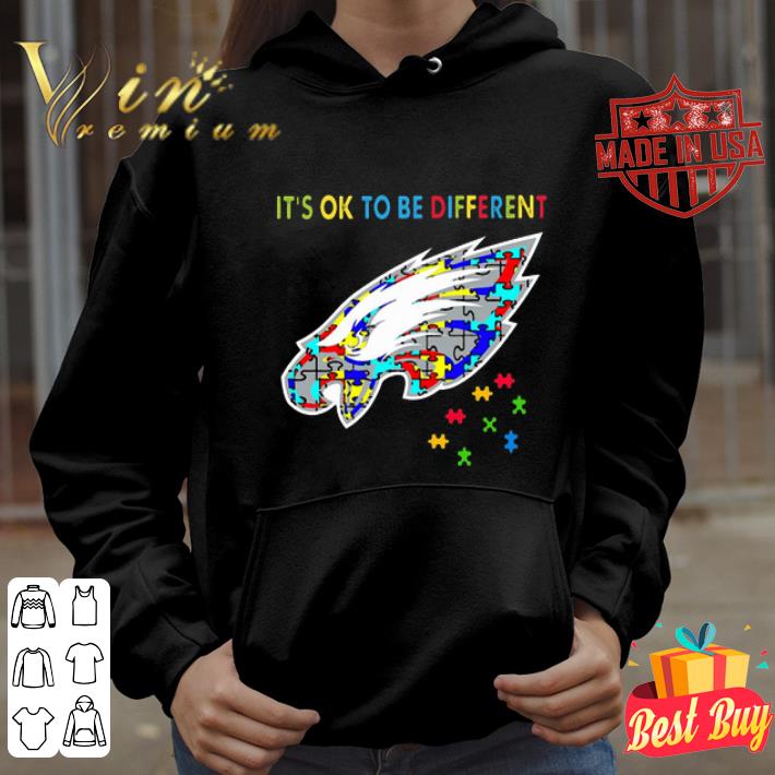 It’s Ok To Be Different Philadelphia Eagles Autism Awareness shirt