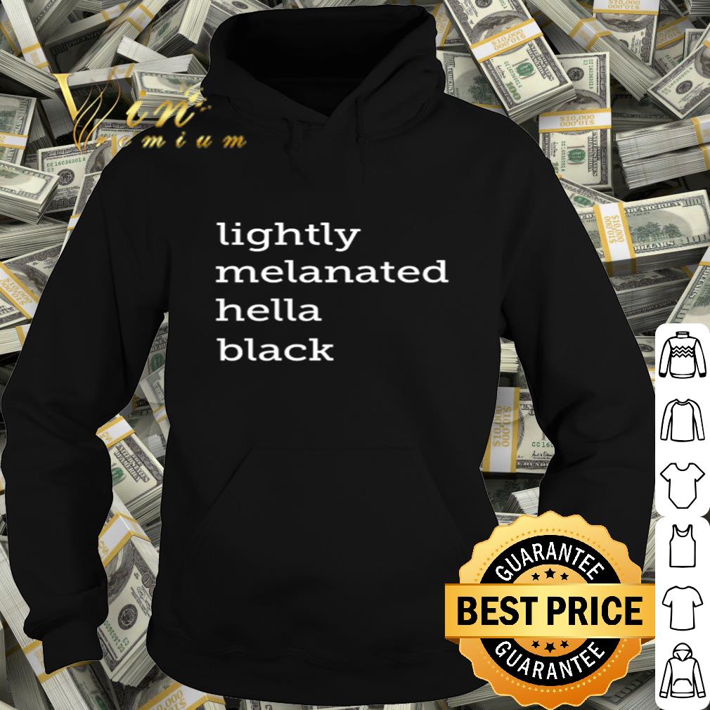 Lightly melanated hella black shirt