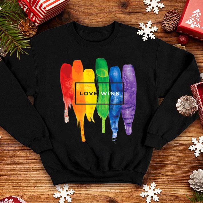 Watercolor LGBT Love Wins Rainbow Paint Gift Shirt 8 Watercolor LGBT Love Wins Rainbow Paint Gift Shirt