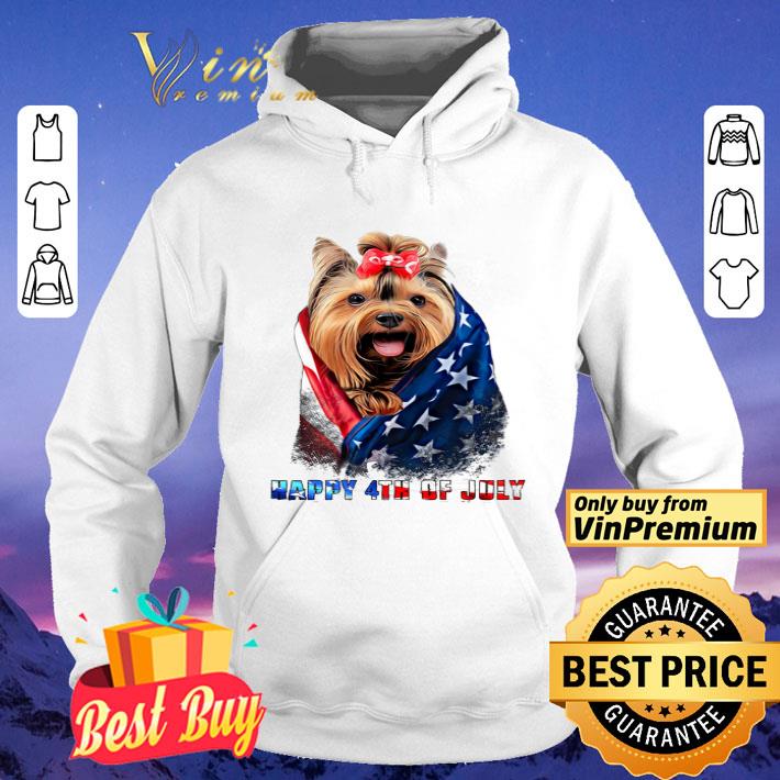 Yorkshire Terriers Cape American Flag Happy 4th Of July shirt