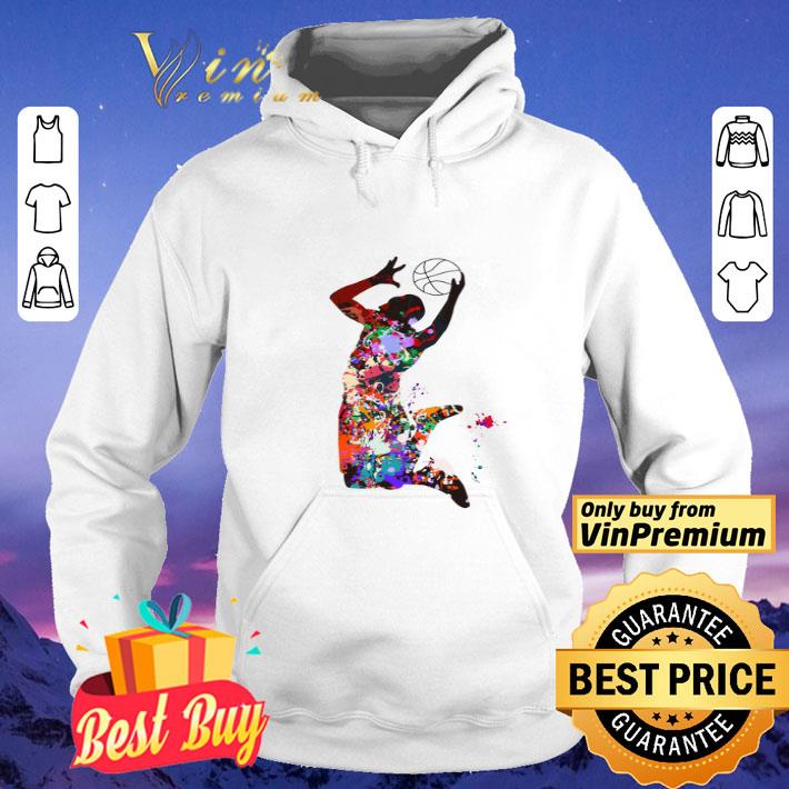 basketball water color shirt
