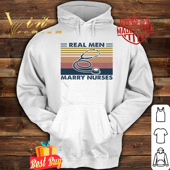 bd10a3fd stethoscope real men marry nurses vintage shirt 4 - Stethoscope Real Men Marry Nurses Vintage shirt