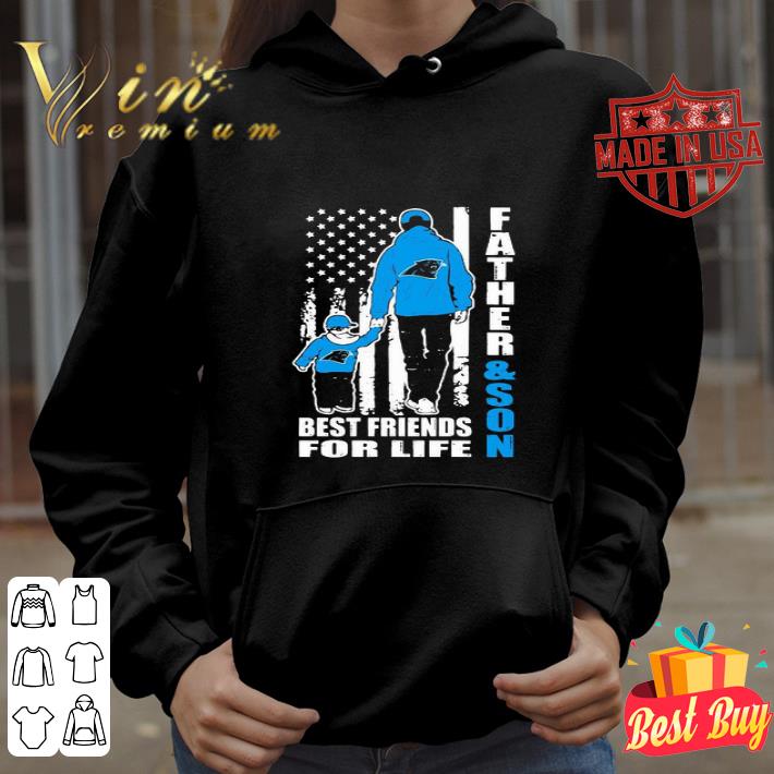 Carolina Panthers Father & Son Best Friends For Life American Flag shirt