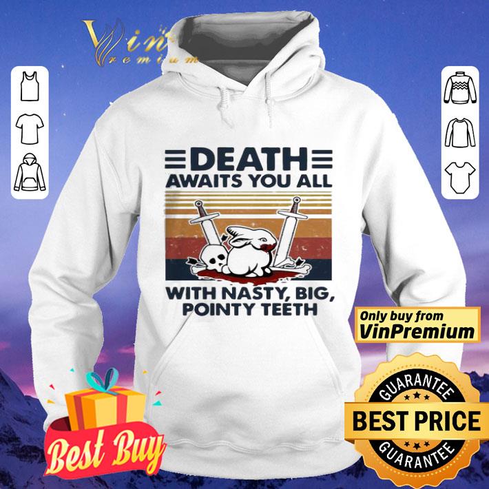 Death awaits you all with nasty big pointy teeth rabbit skull vintage shirt be5f9849 death awaits you all with nasty big pointy teeth rabbit skull vintage shirt 4 - Death awaits you all with nasty big pointy teeth rabbit skull vintage shirt