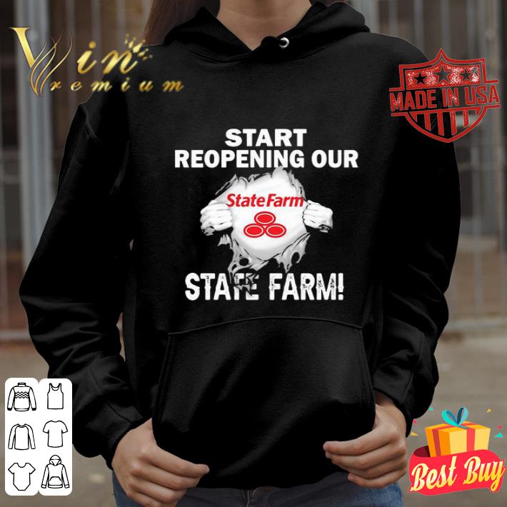 Start Reopening Our State Farm Coronavirus shirt