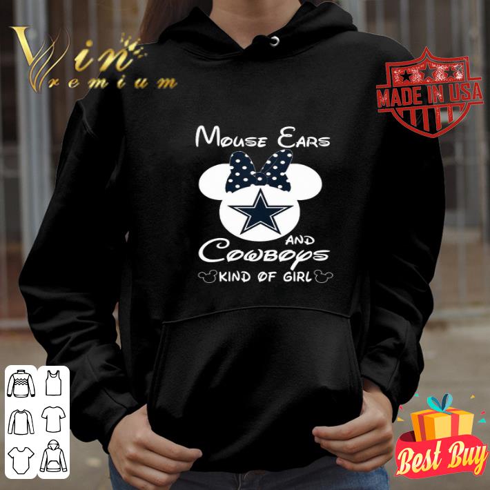 Minnie mouse ears and Dallas Cowboys kind of girl shirt