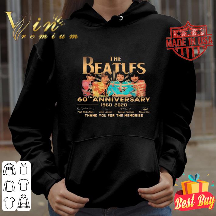 c2273bb0 the beatles 60th anniversary 1960 2020 thank you for the memories shirt 4 - The Beatles 60th Anniversary 1960 2020 Thank You For The Memories shirt
