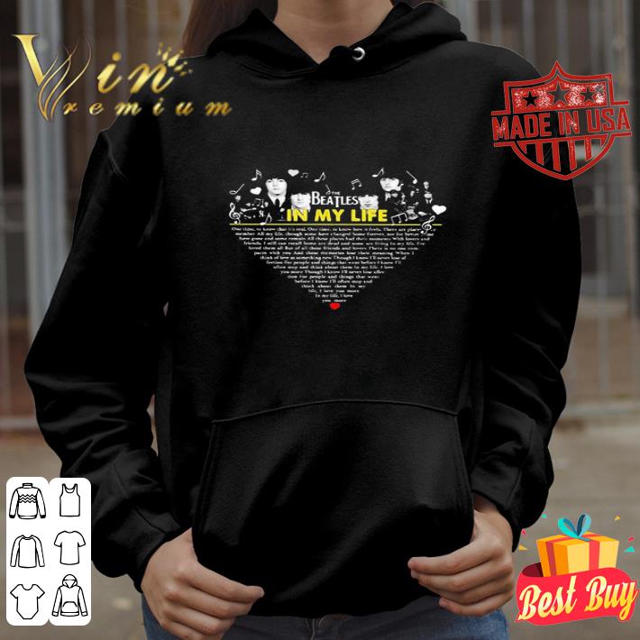 The Beatles In My Life Lyrics shirt