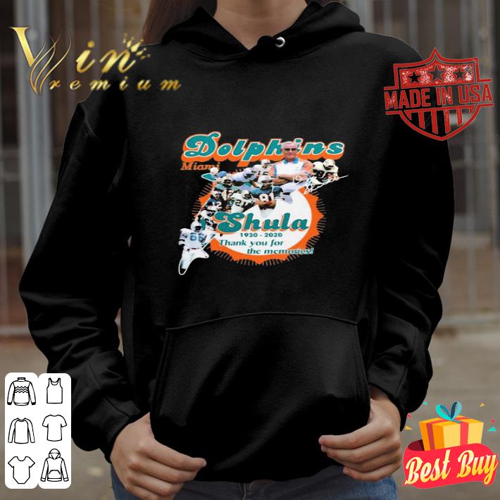 Miami Dolphins Don Shula 1930 2020 Thank You For The Memories shirt