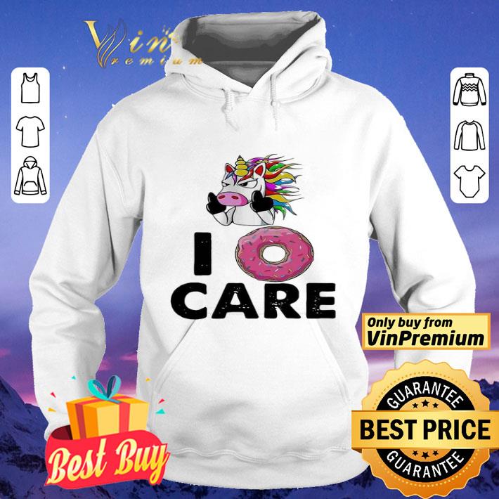 Unicorn donut I care shirt