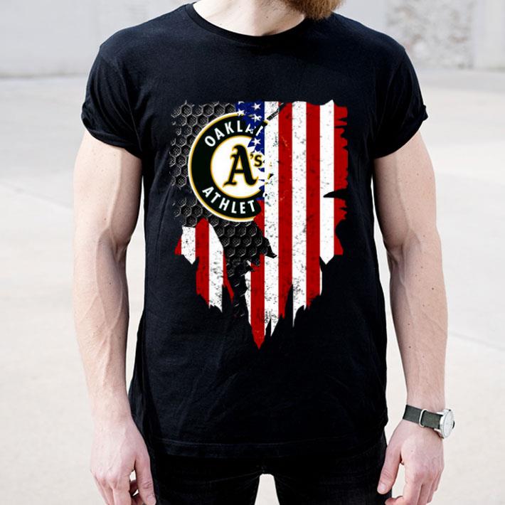 American Flag Outside Oakland Athletics Shirt 10 American Flag Outside Oakland Athletics Shirt
