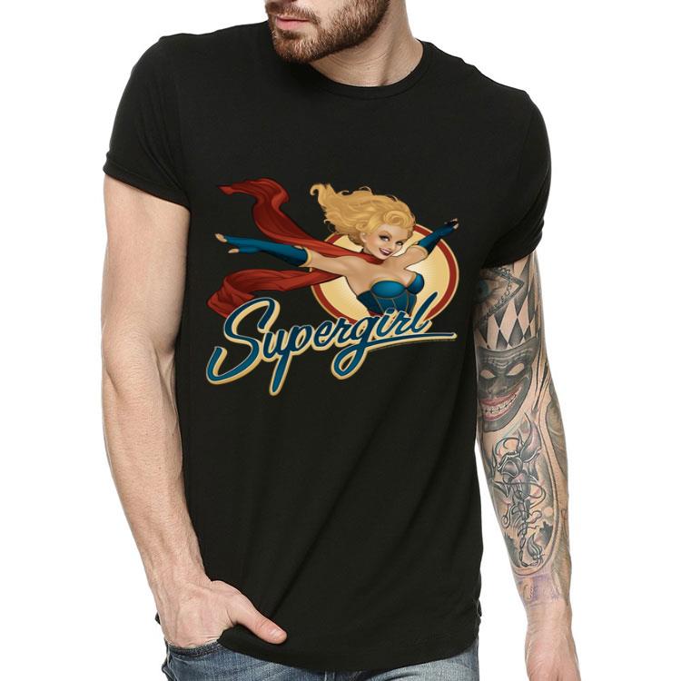 c8d71e3b justice league bombshell supergirl badge shirt 4 - Justice League Bombshell Supergirl Badge Shirt