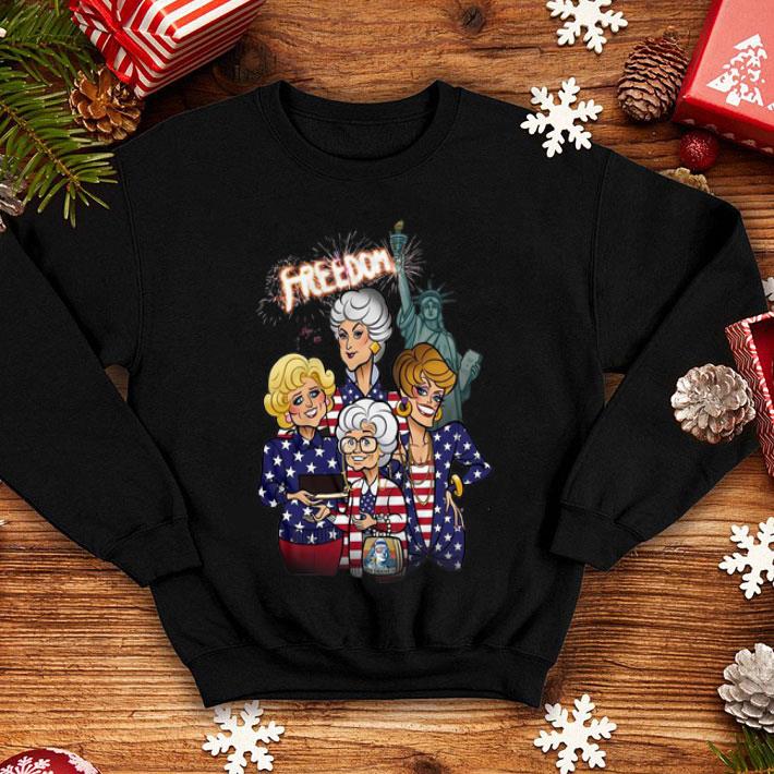 The Golden Girls American Flag Freedom Fireworks Independence Day shirt