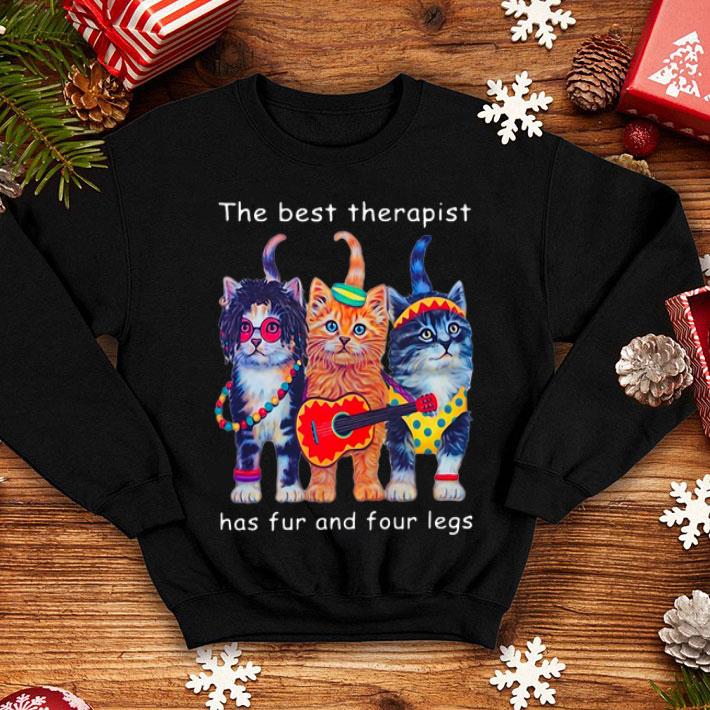 Cats The Best Therapist Has Fur And Four Legs Tie Dye shirt 12 Cats The Best Therapist Has Fur And Four Legs Tie Dye shirt