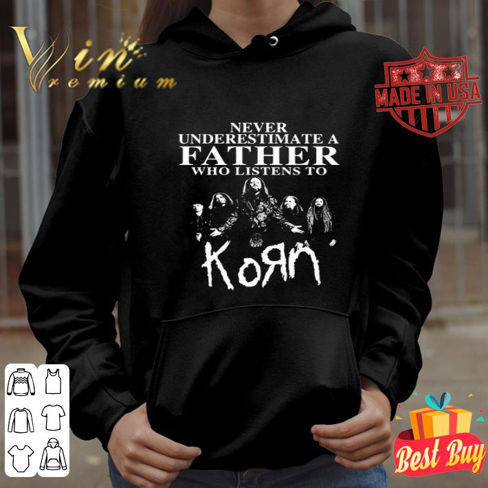 Never Underestimate A Father Who Listens To Korn Band shirt