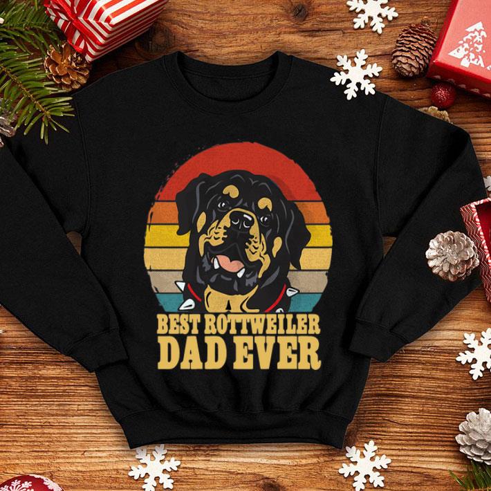 Vintage Best Rottweiler Dad Ever Father's Day shirt