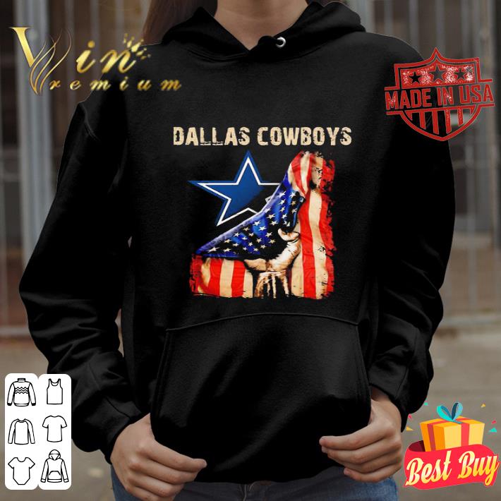 Logo Dallas Cowboys Inside American Flag Independence Day shirt