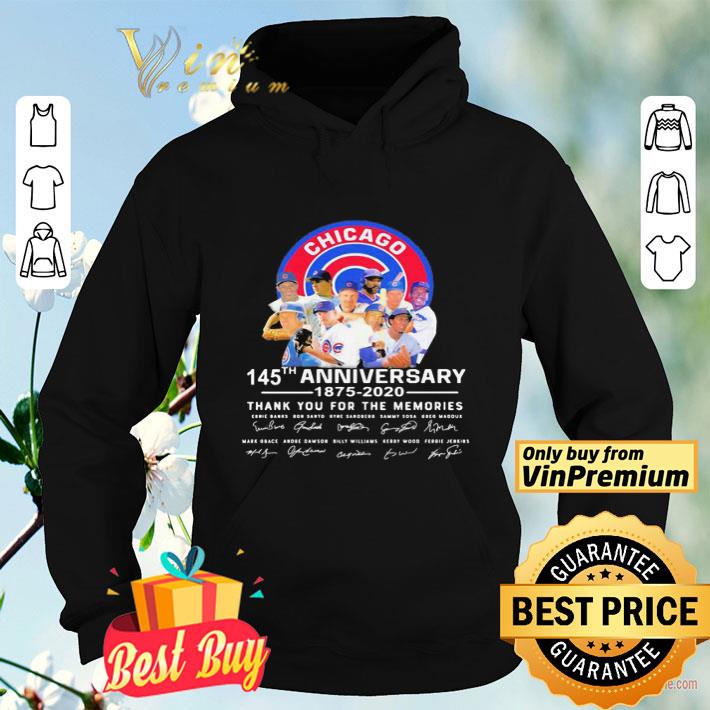 db2a27fb chicago cubs 145th anniversary 1875 2020 thank you for the memories signatures shirt 4 - Chicago cubs 145th anniversary 1875 2020 thank you for the memories signatures shirt