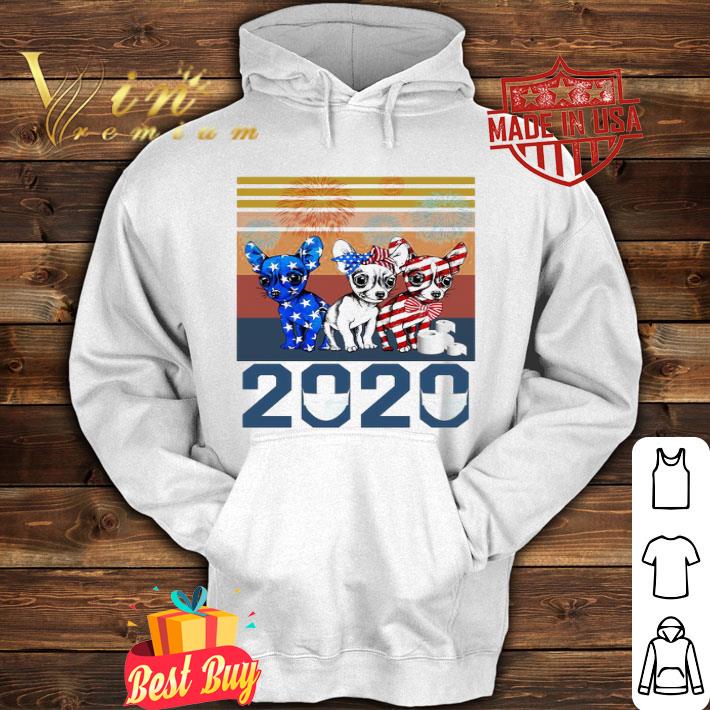Vintage Chihuahua Independence Day 2020 Covid-19 shirt