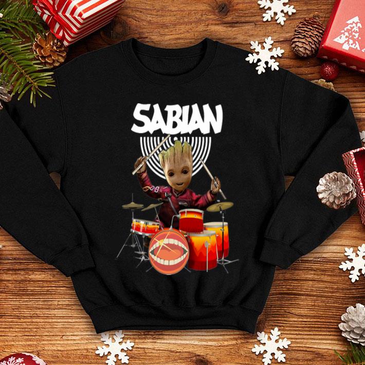 Sabian Baby Groot Show Animal Playing Drum shirt 12 Sabian Baby Groot Show Animal Playing Drum shirt
