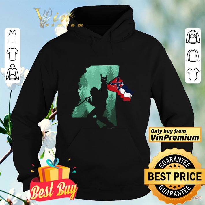 Bigfoot Rock And Roll Mississippi Flag In The Forest shirt e105a8da bigfoot rock and roll mississippi flag in the forest shirt 4 - Bigfoot Rock And Roll Mississippi Flag In The Forest shirt