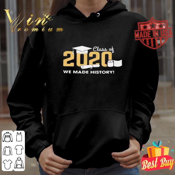 Graduation Class Of 2020 We Made History Coronavirus shirt