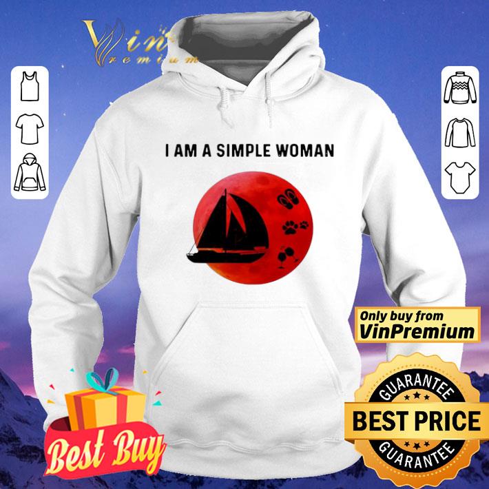 I Am A Simple Woman Sailboat shirt