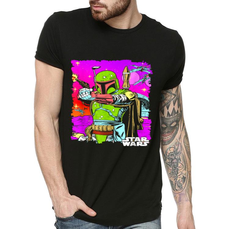 Star Wars Boba Fett Vibrant Neon Comic Cutout Shirt 8 Star Wars Boba Fett Vibrant Neon Comic Cutout Shirt