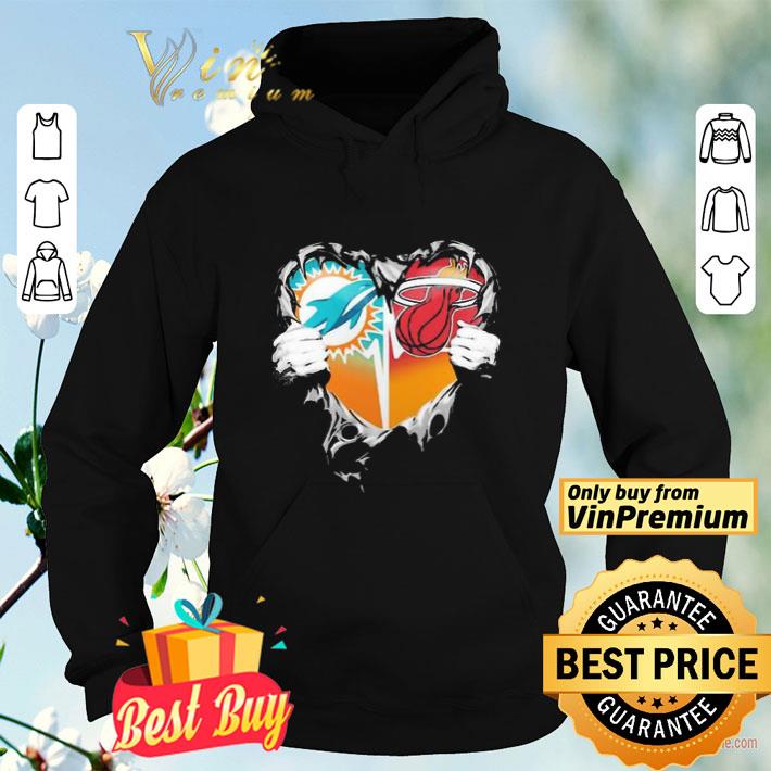e5486fe1 blood inside miami dolphins vs miami heat heart shirt 4 - Blood inside miami dolphins vs miami heat heart shirt
