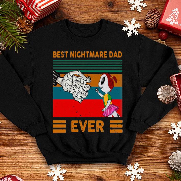 Vintage Jack Skellington Best Nightmare Dad Ever Father's Day shirt