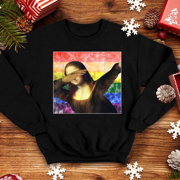 e762b3d9 dabbing mona lisa lgbt rainbow art for pride lgbt support shirt 4 - Dabbing Mona Lisa LGBT Rainbow Art for Pride LGBT Support Shirt