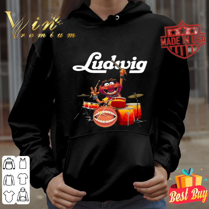 The Muppets Playing Drums Ludwig Logo shirt