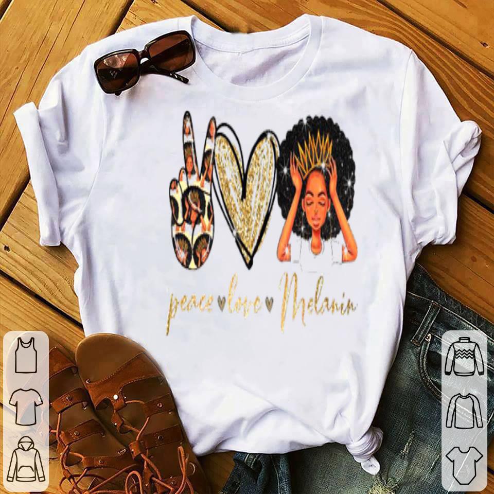 Black Girl Peace Love Melanin Shirt