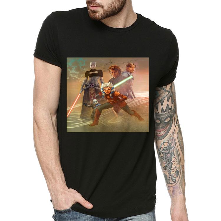 Star Wars Celebration Mural The Clone Wars Shirt ea331d98 star wars celebration mural the clone wars shirt 4 - Star Wars Celebration Mural The Clone Wars Shirt