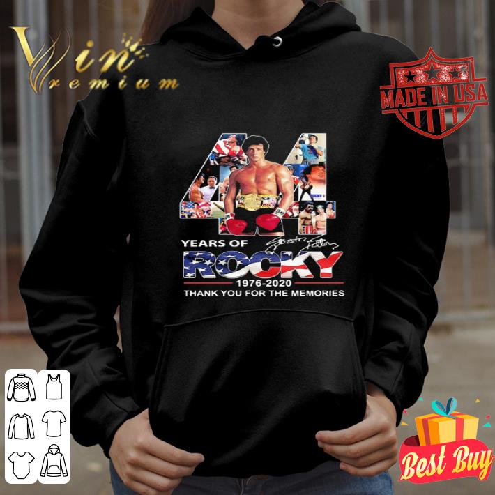 eae49122 44 years of rocky 1976 2020 signature shirt 4 - 44 Years Of Rocky 1976-2020 Signature shirt