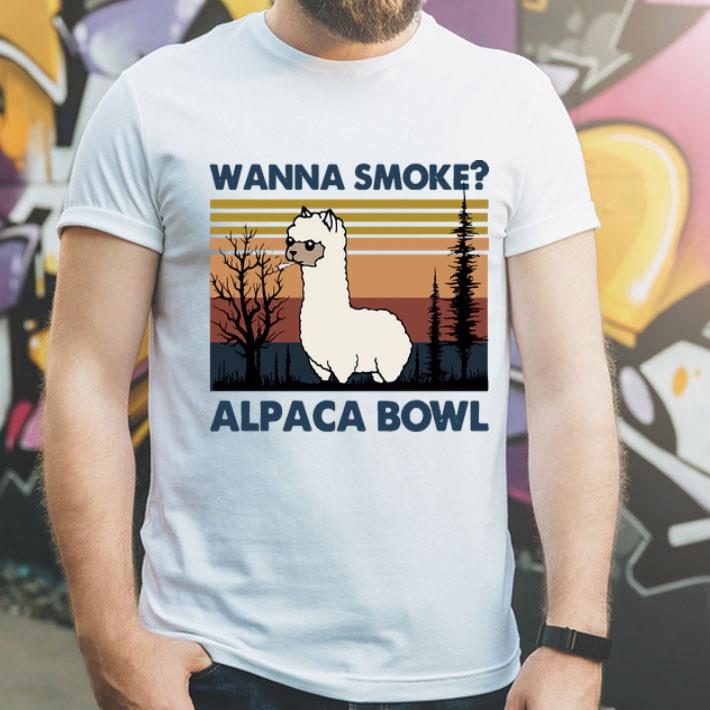 Vintage Llama Wanna Smoke Alpaca Bowl shirt 8 Vintage Llama Wanna Smoke Alpaca Bowl shirt