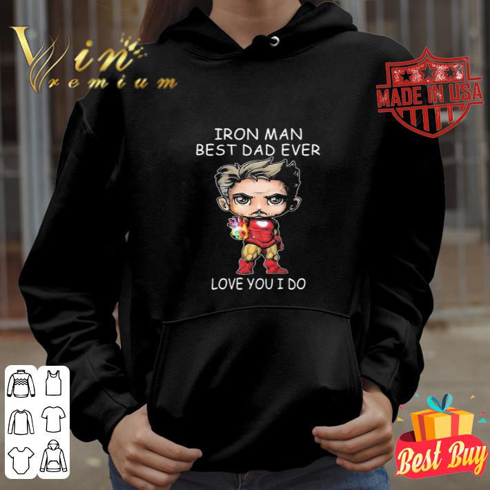 Iron Man Best Dad Ever Love You I Do Father's Day shirt