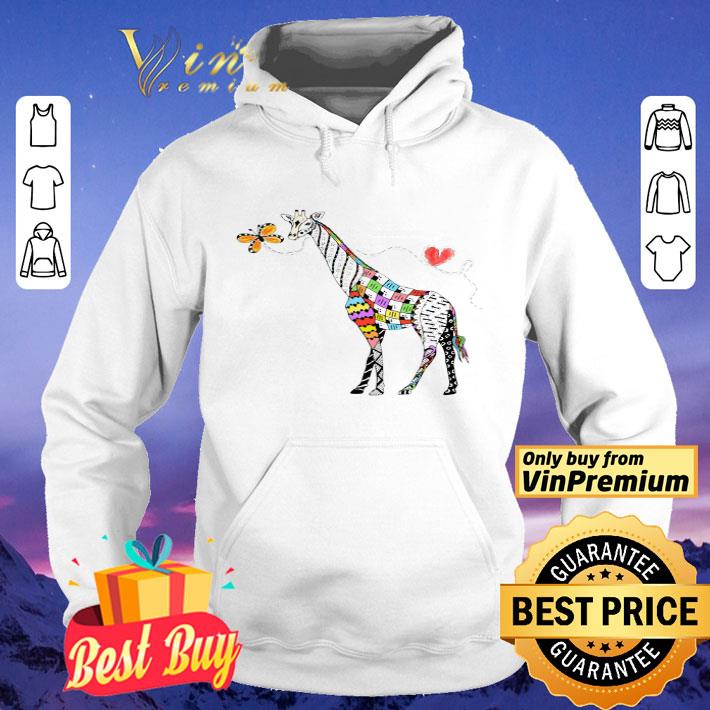 Giraffe Zentangle Rainbow shirt