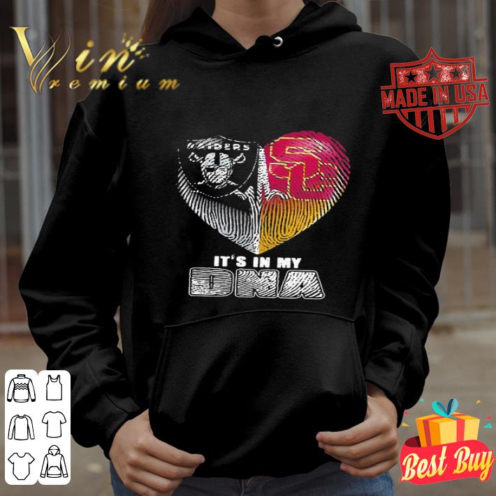 It’s In My DNA Oakland Raiders And USC Trojans Heartbeat shirt