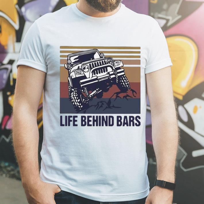 f34edf72 vintage jeep life behind bars shirt 4 - Vintage Jeep Life Behind Bars shirt