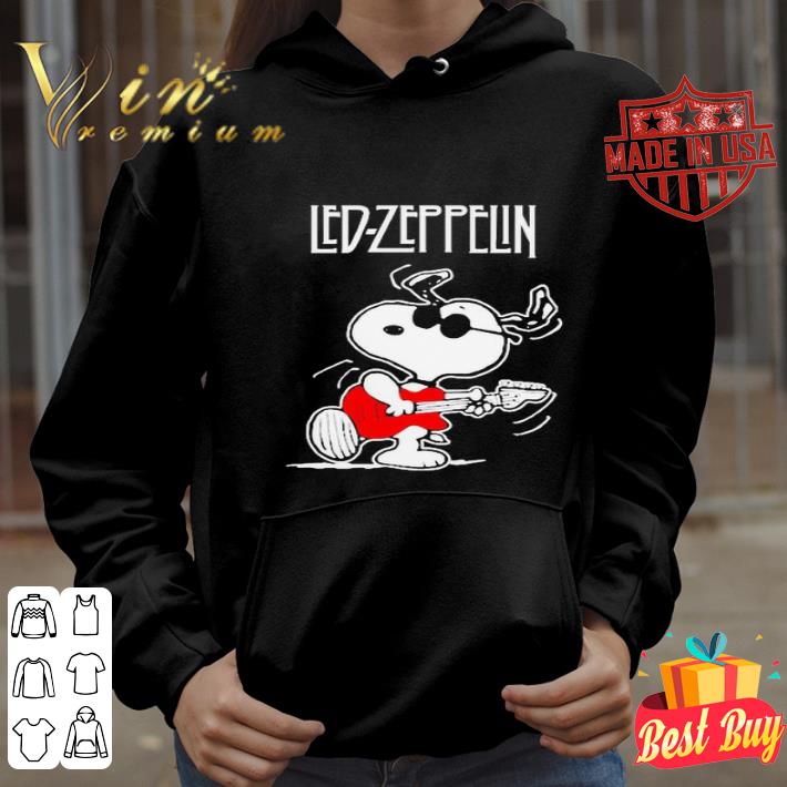 Snoopy playing guitar Led-Zeppelin shirt