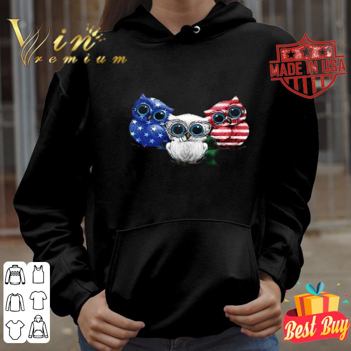 f67d972e owls american flag 4th of july independence day shirt 4 - Owls American Flag 4th Of July Independence Day shirt