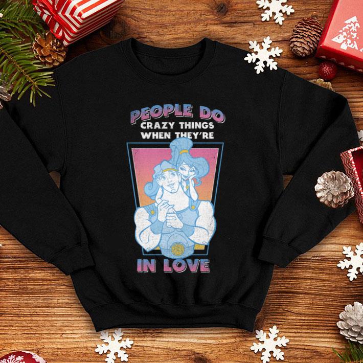 Disney Hercules Meg People Do Crazy Things In Love Portrait Shirt