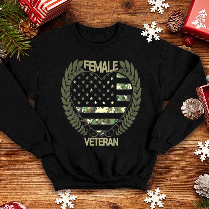 Female Veteran Heart American Flag shirt 8 Female Veteran Heart American Flag shirt