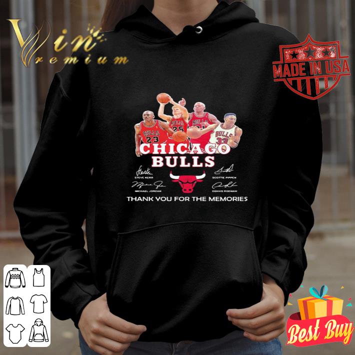 Chicago Bulls Signatures Thank You For The Memories shirt