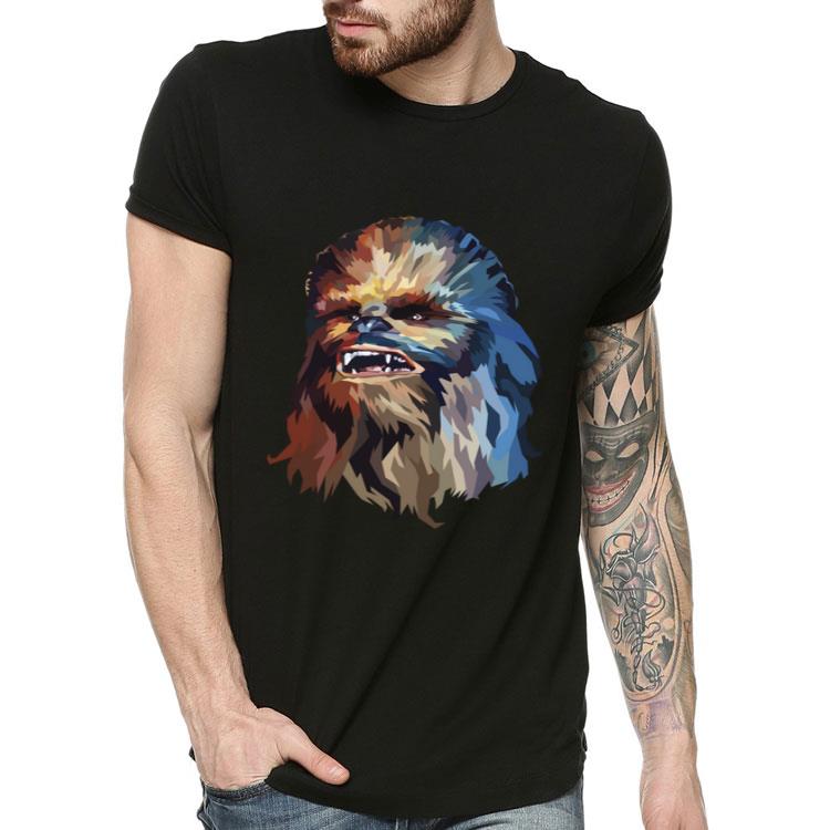 f96cebbd star wars chewie watercolor portrait shirt 4 - Star Wars Chewie Watercolor Portrait Shirt