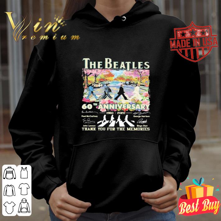 The Beatles Abbey Road 60th Anniversary 1960 2020 Signatures shirt