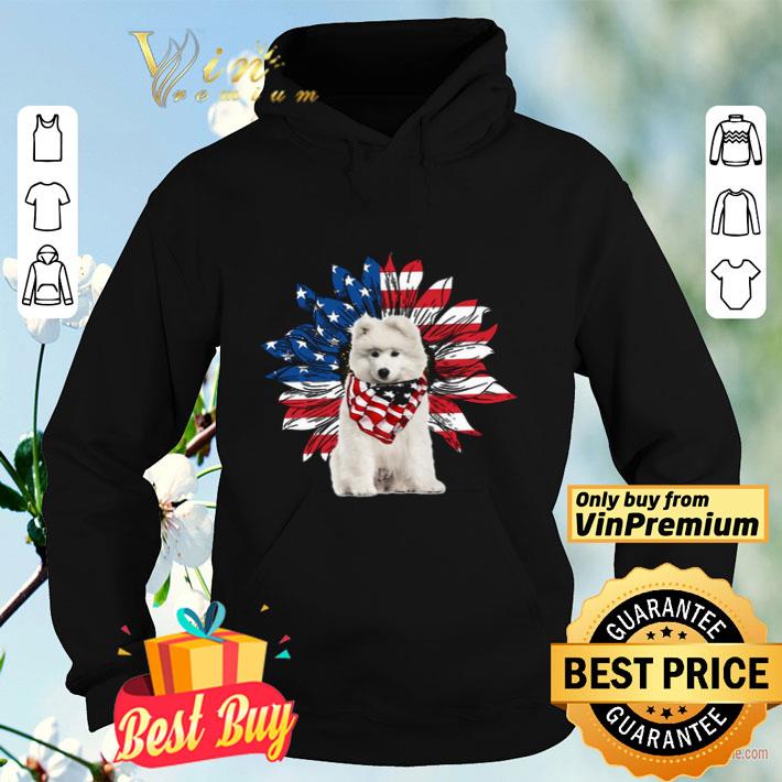 fb566ce9 samoyed sunflowers american flag shirt 4 - Samoyed Sunflowers American Flag shirt