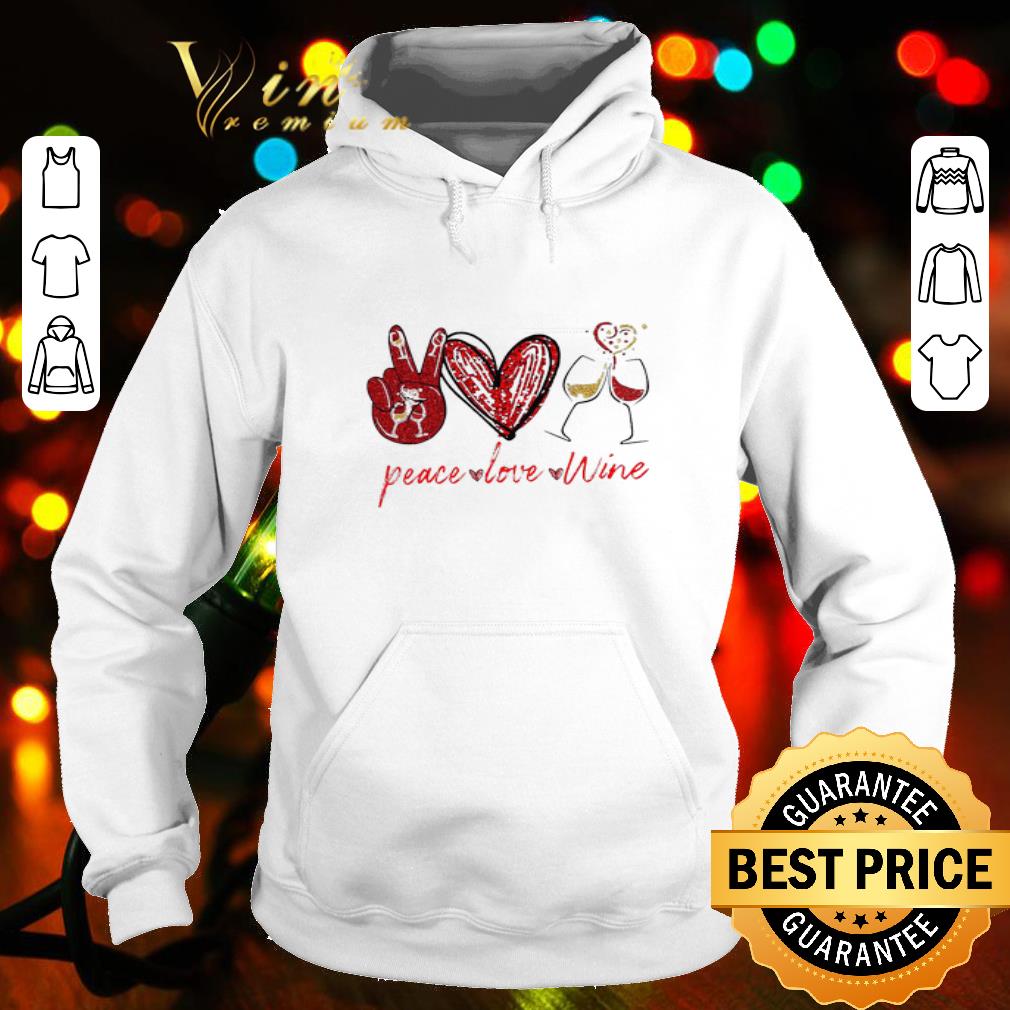 fb816c80 glitter peace love wine glasses shirt 4 - Glitter Peace Love Wine Glasses shirt
